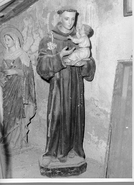 Sant'Antonio da Padova con il bambino (statua) - ambito italiano (inizio sec. XX)