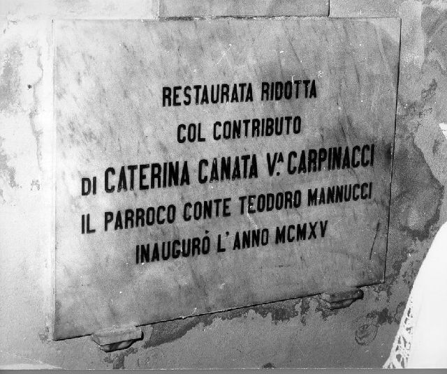 lapide - ambito livornese (sec. XX)