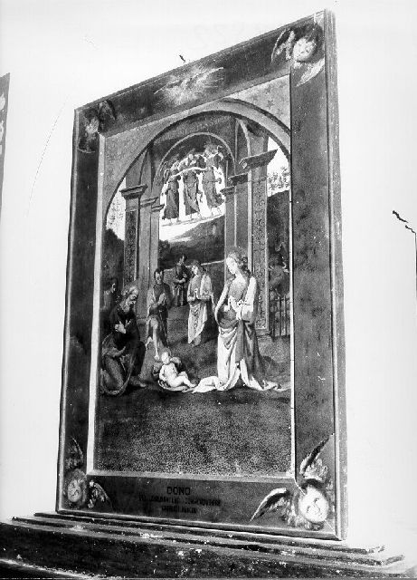 SACRA FAMIGLIA (dipinto) - ambito italiano (sec. XIX)