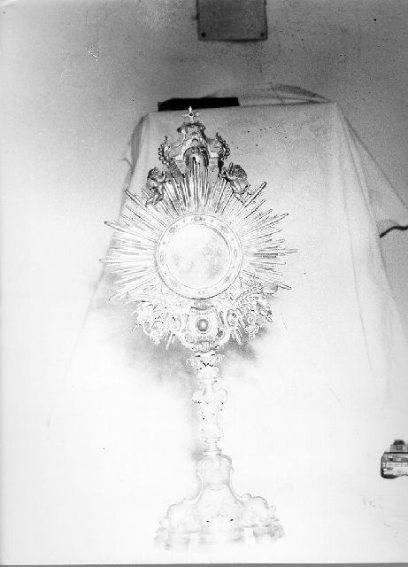 ostensorio - ambito italiano (prima metà sec. XIX)