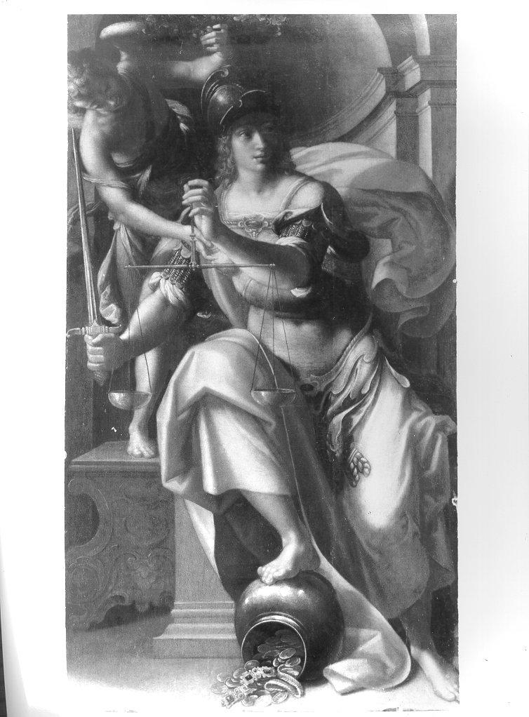giustizia (dipinto) di Lomi Aurelio (sec. XVII)