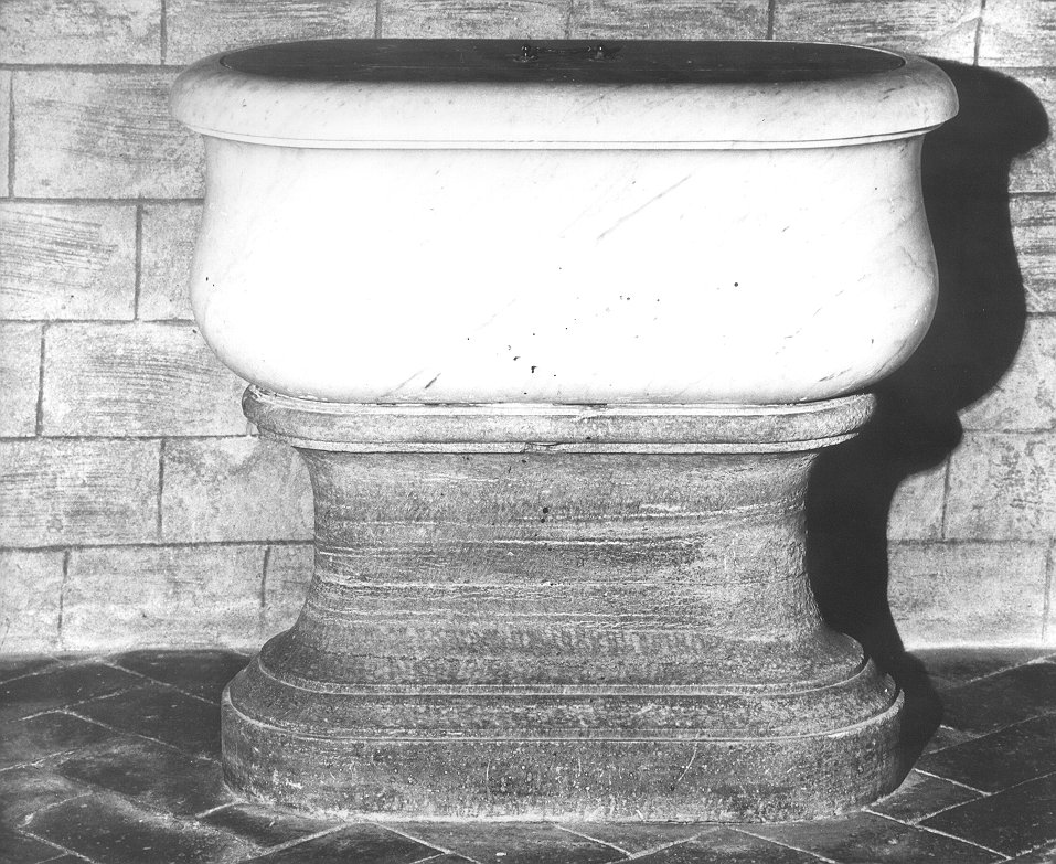 fonte battesimale - ambito toscano (inizio sec. XIX)