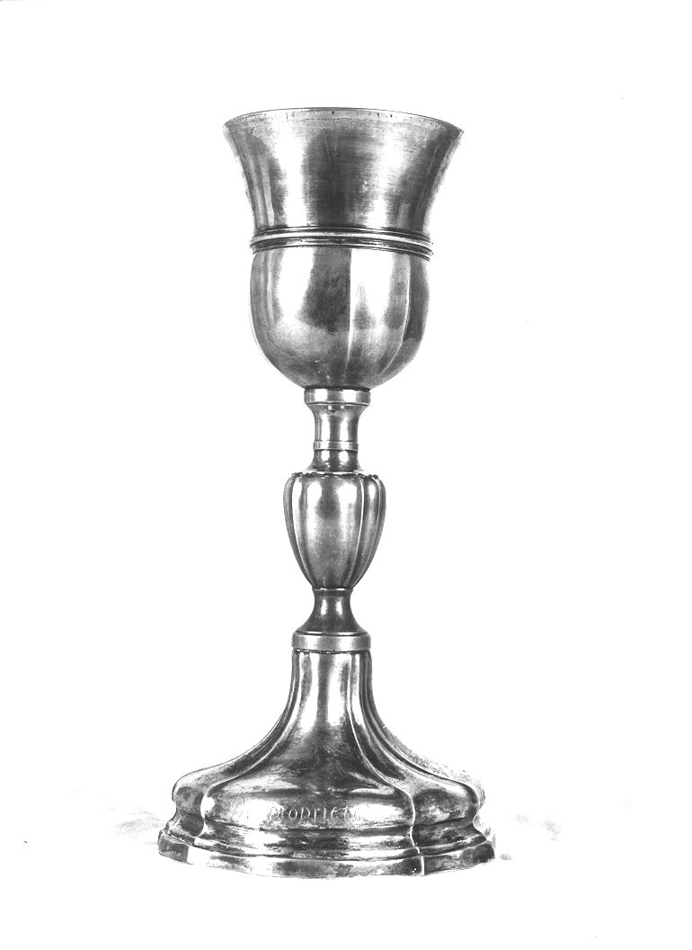 calice - bottega italiana (secc. XVIII/ XIX)