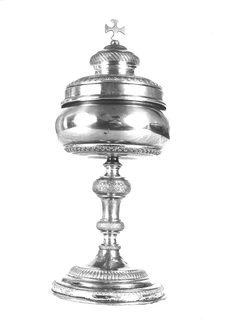 pisside - bottega italiana (seconda metà sec. XIX)