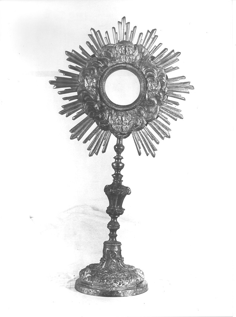 ostensorio - bottega italiana (sec. XIX)