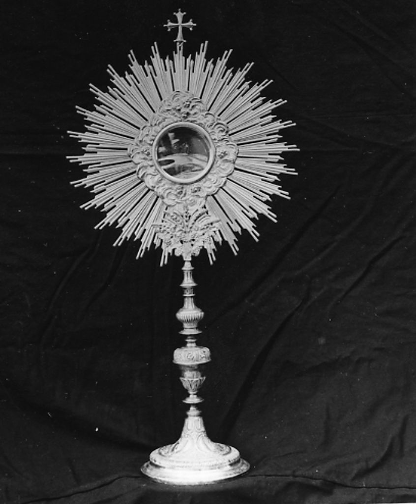 ostensorio - a raggiera - ambito italiano (sec. XX)