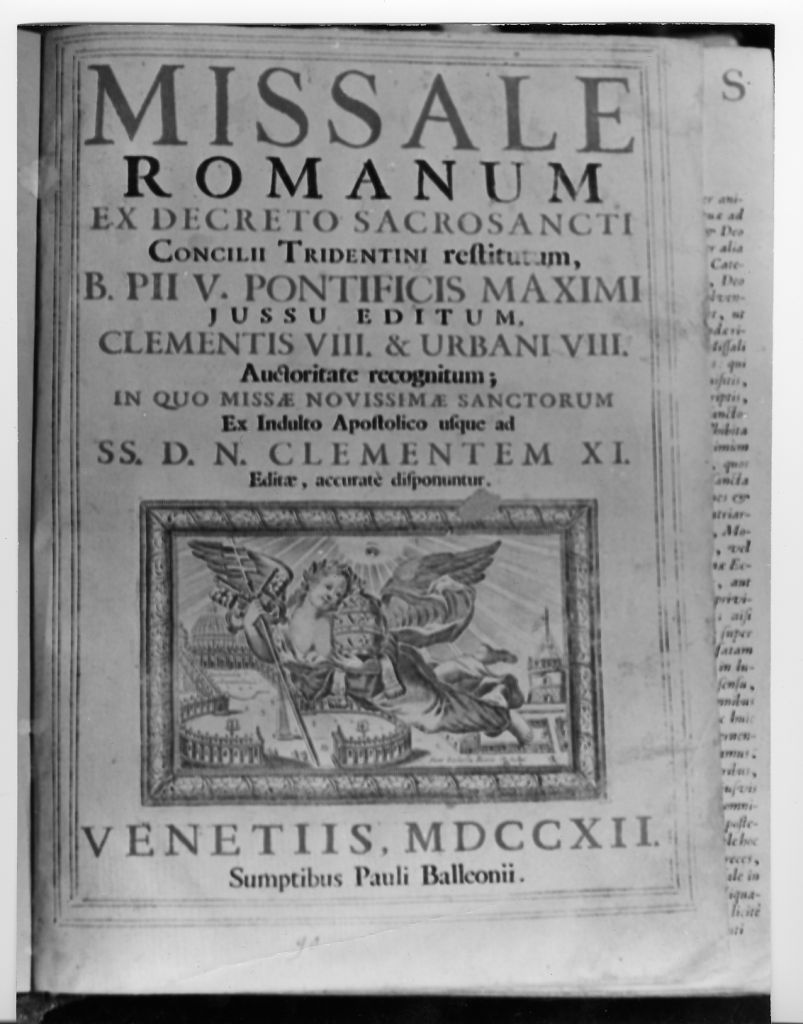 coperta di libro liturgico - ambito italiano (sec. XVIII)