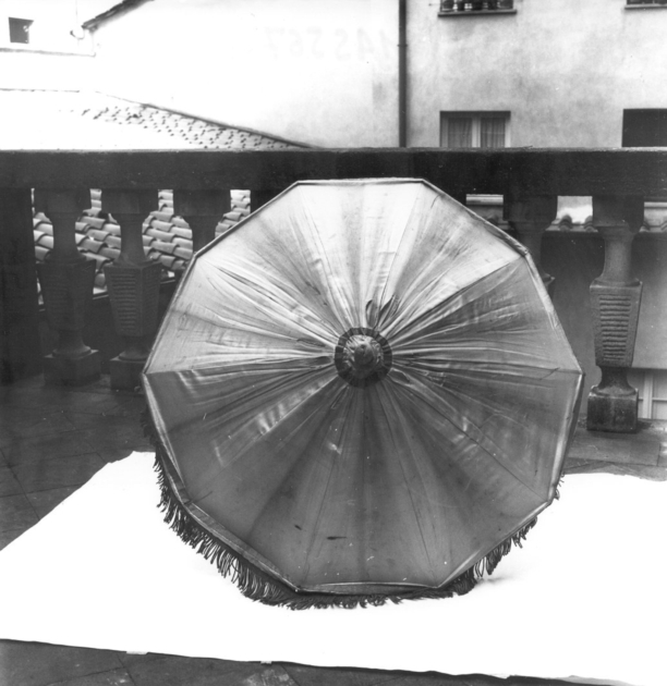 ombrellino processionale - manifattura italiana (fine/inizio secc. XIX/ XX)