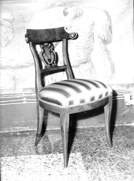 sedia - manifattura lucchese (primo quarto sec. XIX)