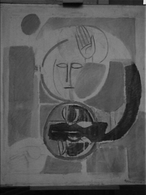 ROSA MISTICA, SOGGETTO ASTRATTO (dipinto) di Meneghesso Paolo (sec. XX)