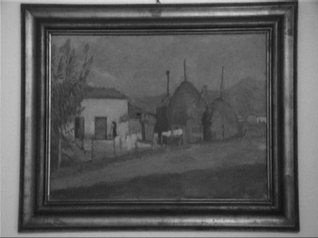 PAESAGGIO CON COVONI (dipinto) di Lippi Mario (sec. XX)