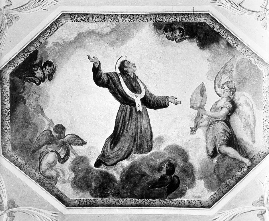 San Tommaso da vlanova in gloria (dipinto) - ambito italiano (seconda metà sec. XIX)