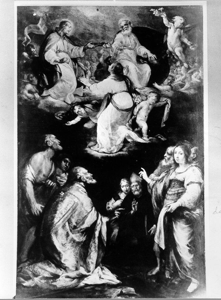 incoronazione della Madonna e Santi (dipinto) - ambito Italia centrale (prima metà sec. XVIII)