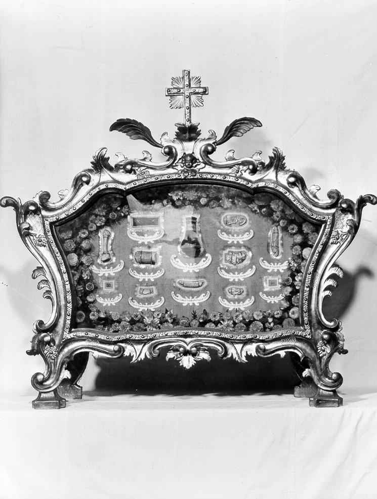 reliquiario, serie - ambito italiano (sec. XVIII)