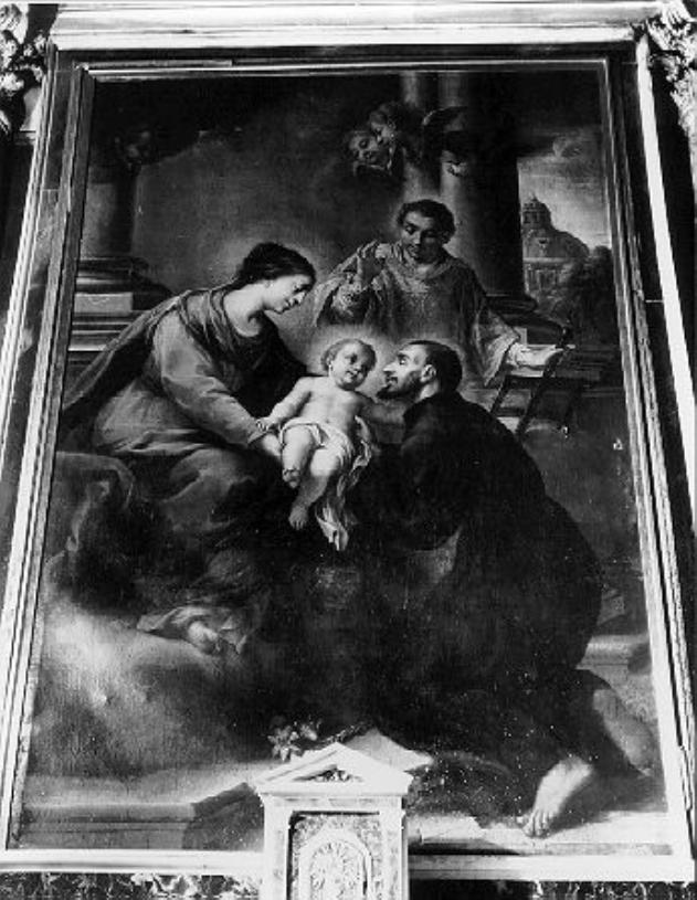 Madonna con Bambino ed i Santi Gaetano e Lorenzo (dipinto) - ambito romano (inizio sec. XVIII)