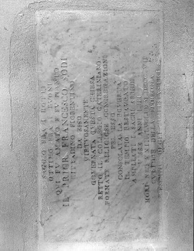 lapide - ambito italiano (sec. XIX)