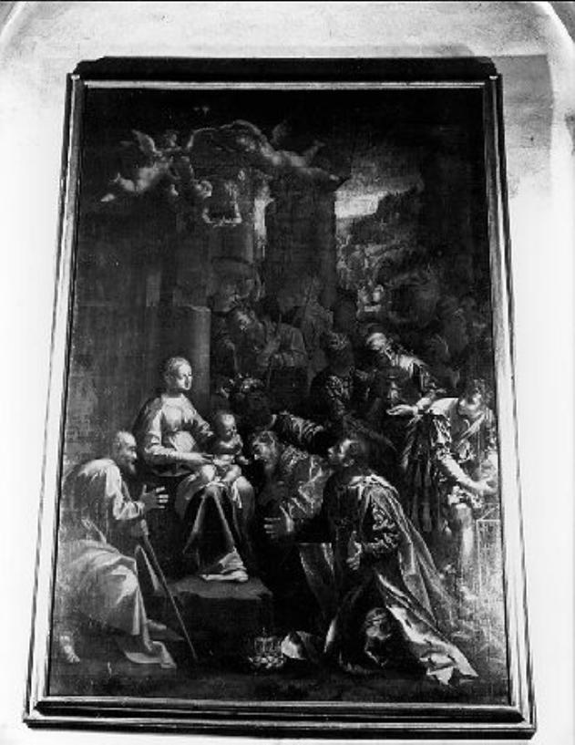 adorazione dei Re Magi (dipinto) di Lomi Aurelio (sec. XVII)