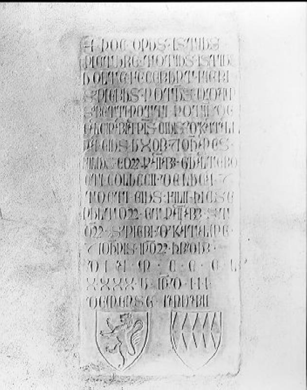 lapide documentaria - ambito italiano (sec. XIV)