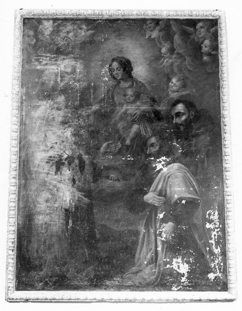 MADONNA DEL ROSARIO (dipinto) - ambito toscano (sec. XVIII)