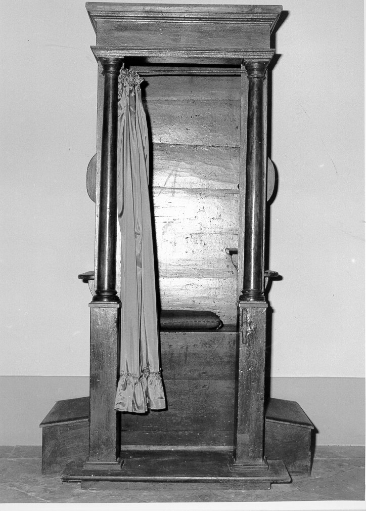 confessionale - bottega toscana (prima metà sec. XIX)