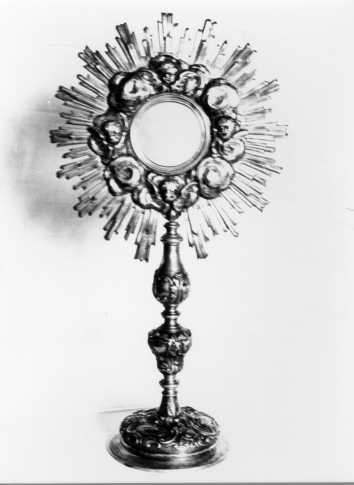 ostensorio - ambito italiano (sec. XVIII)