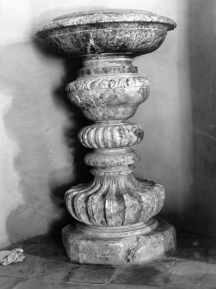 acquasantiera - ambito italiano (sec. XVII)