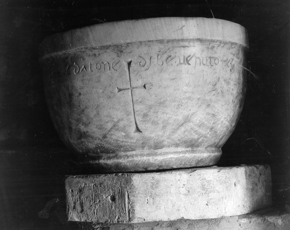 acquasantiera - ambito italiano (sec. XV)