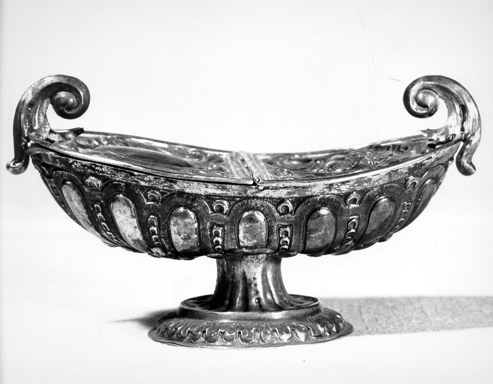 navicella portaincenso - bottega toscana (secc. XVII/ XVIII)
