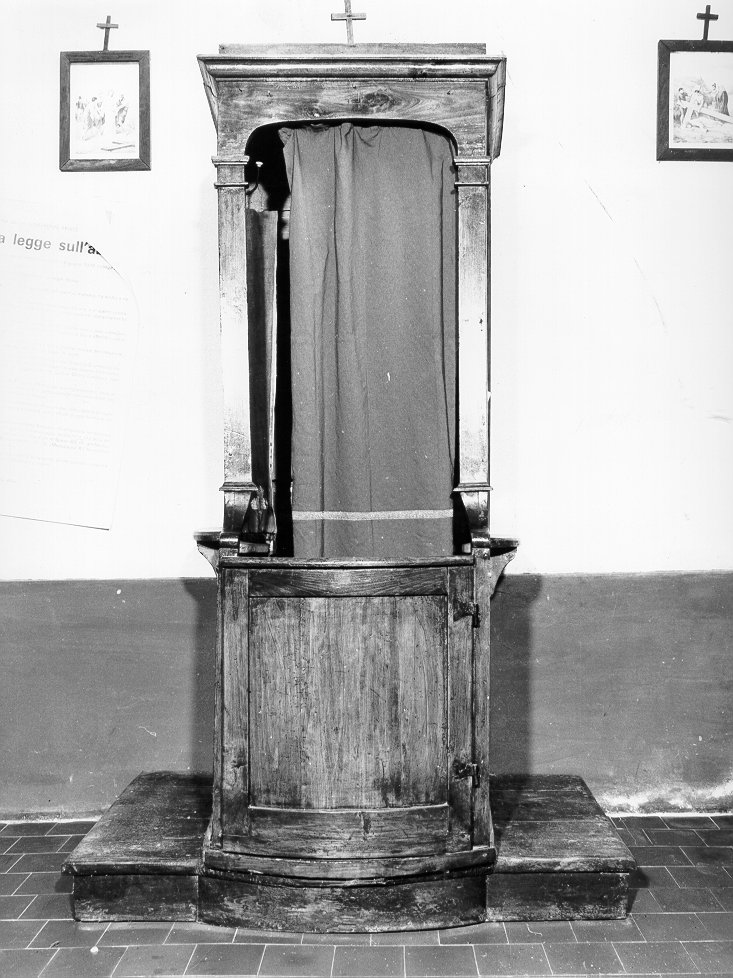 confessionale - bottega toscana (inizio sec. XIX)