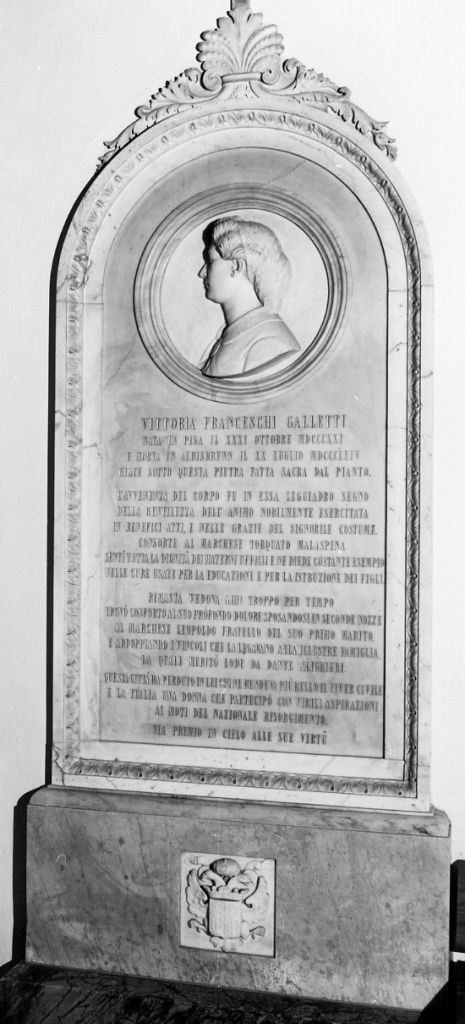 lapide tombale, opera isolata di Bilancini Reginaldo (sec. XIX)