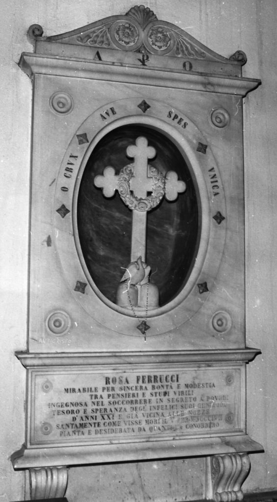 lapide tombale, opera isolata - ambito italiano (sec. XIX)