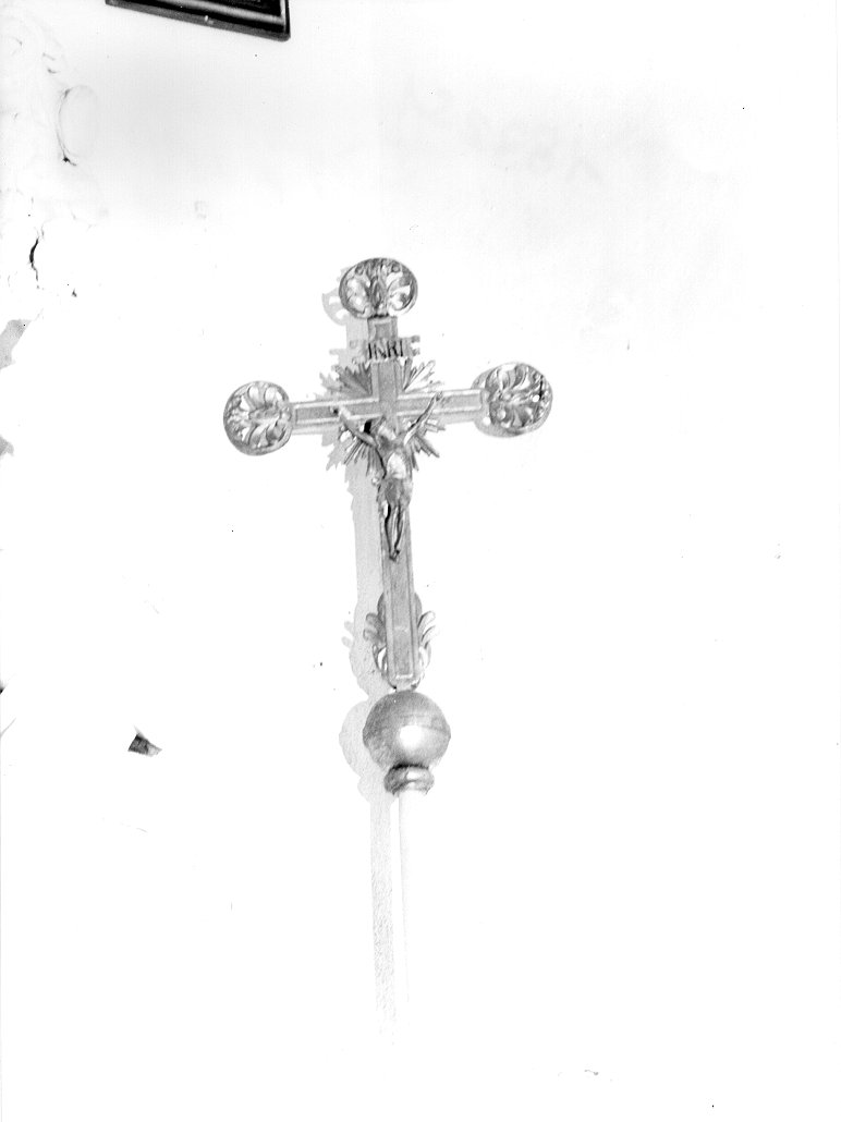 croce processionale - manifattura toscana (fine sec. XVIII)