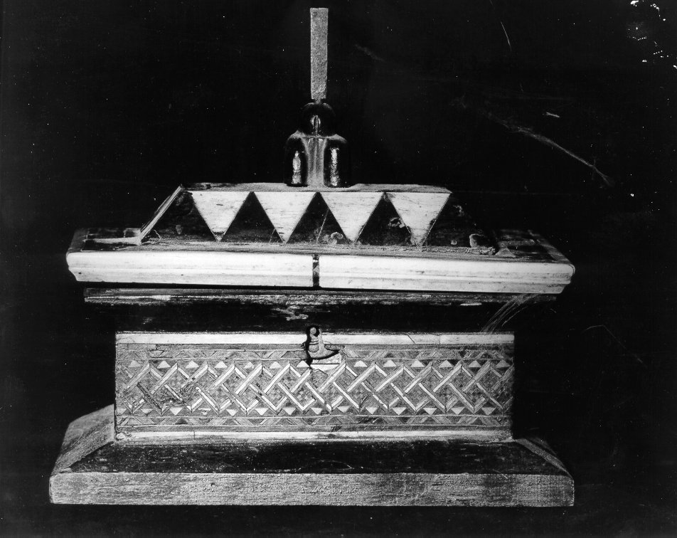 reliquiario - bottega orientale, bottega toscana (prima metà sec. XIX)