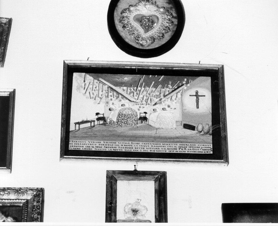 Scena miracolosa (ex voto) - bottega toscana (sec. XIX)