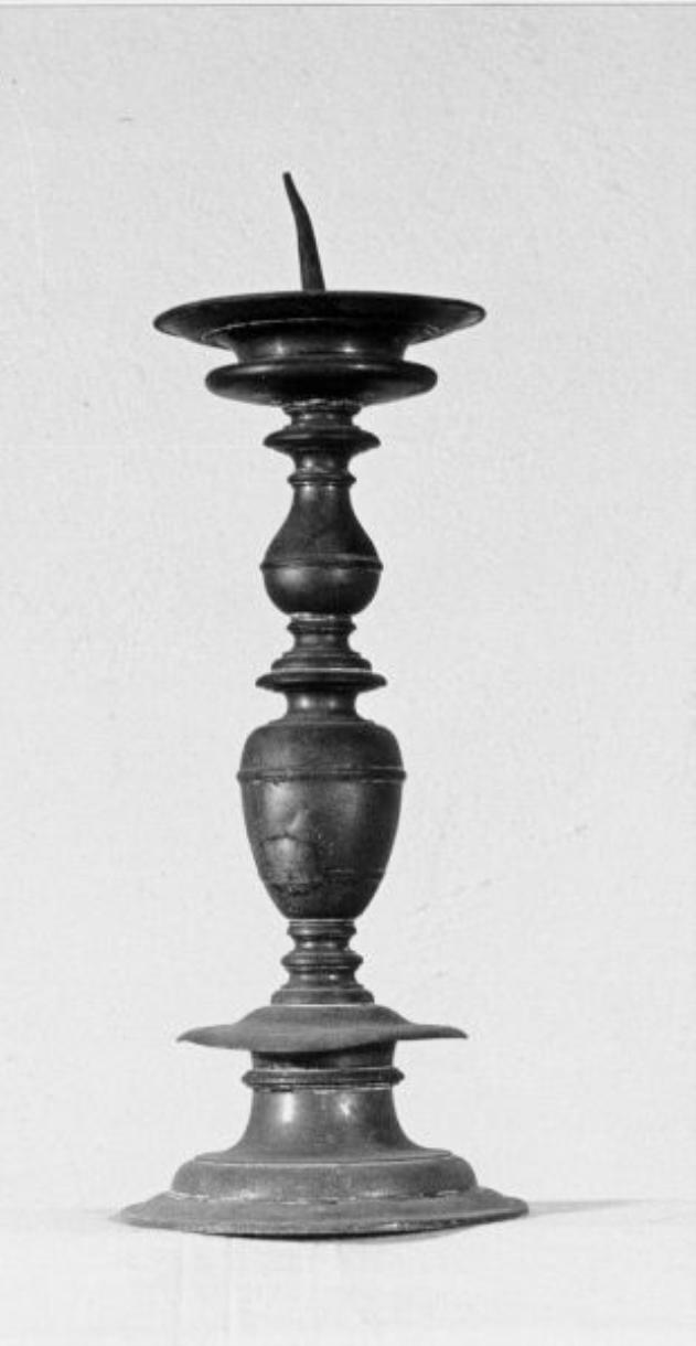 candeliere - ambito italiano (fine/inizio secc. XVII/ XVIII)