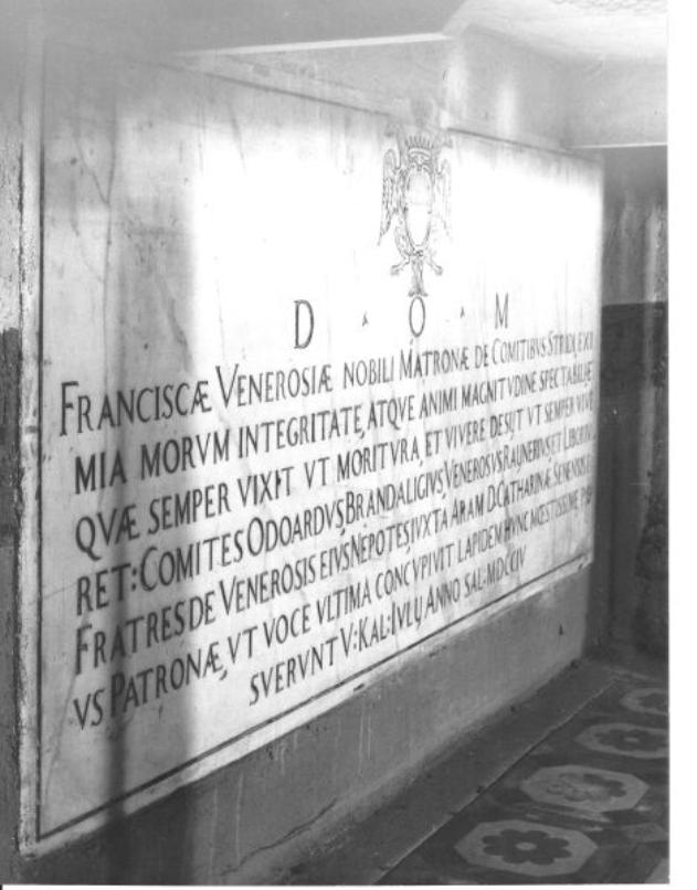 lapide tombale - ambito italiano (sec. XVIII)