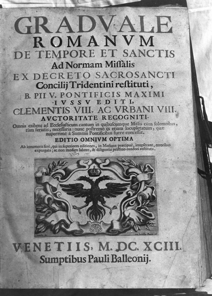 coperta di libro liturgico - ambito italiano (sec. XVII)