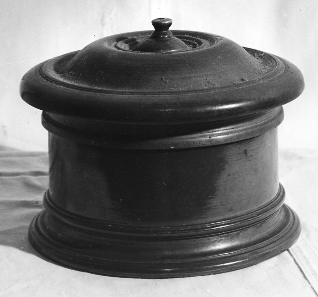 scatola per ostie - bottega toscana (fine/inizio secc. XVIII/ XIX)