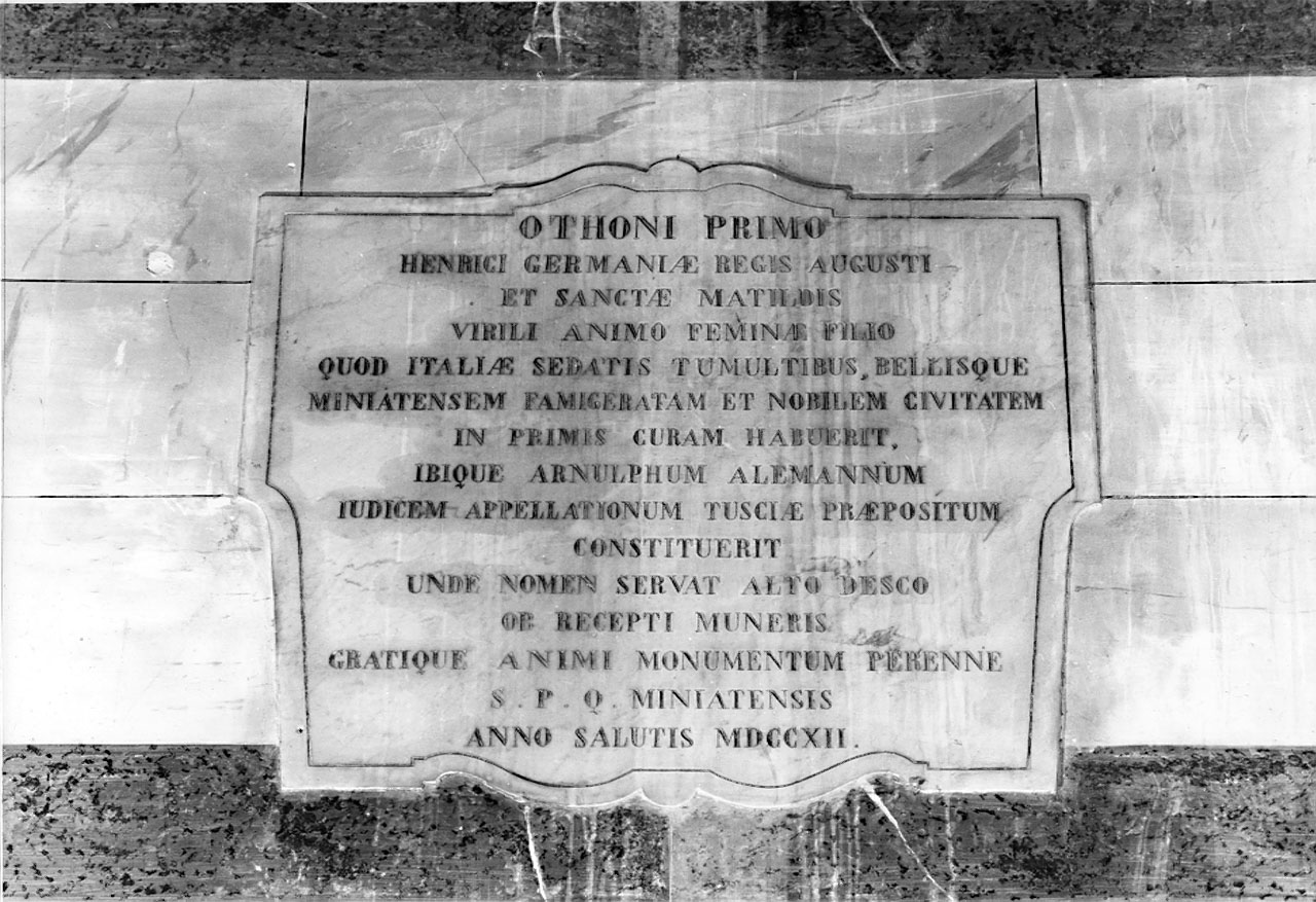 lapide commemorativa - bottega toscana (sec. XVIII)