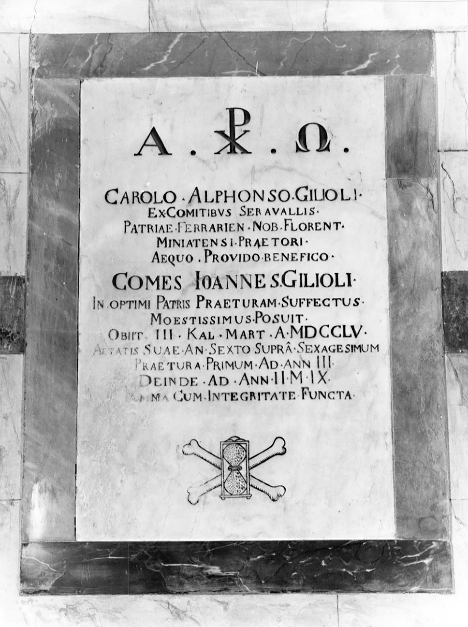 lapide tombale - bottega toscana (sec. XVIII)