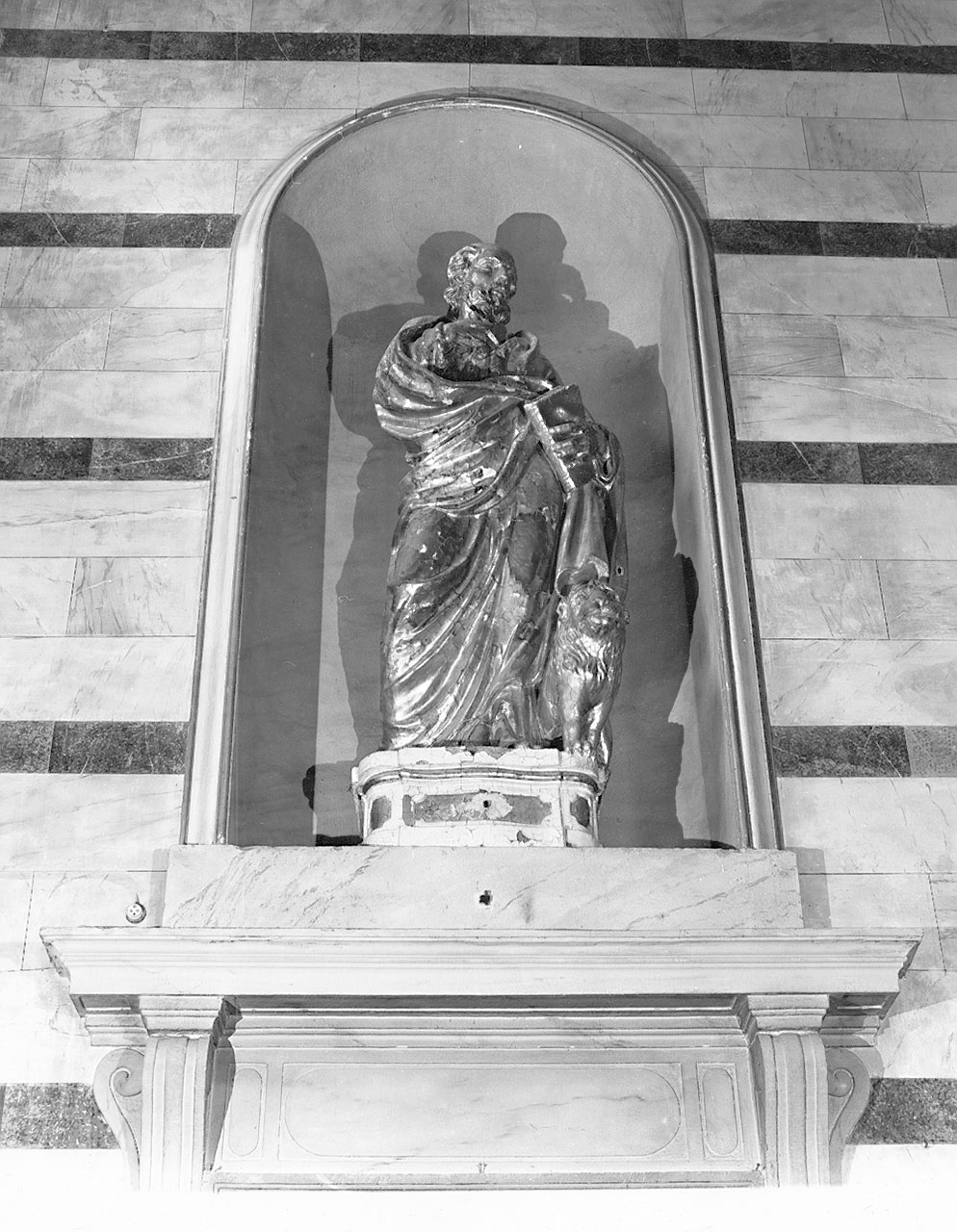 SAN MARCO EVANGELISTA (statua) di Zini Renato (prima metà sec. XVIII)