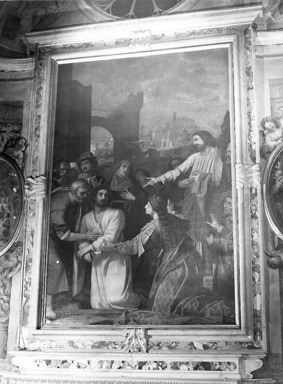 RESURREZIONE DI LAZZARO (dipinto) di Gamberucci Cosimo (sec. XVII)