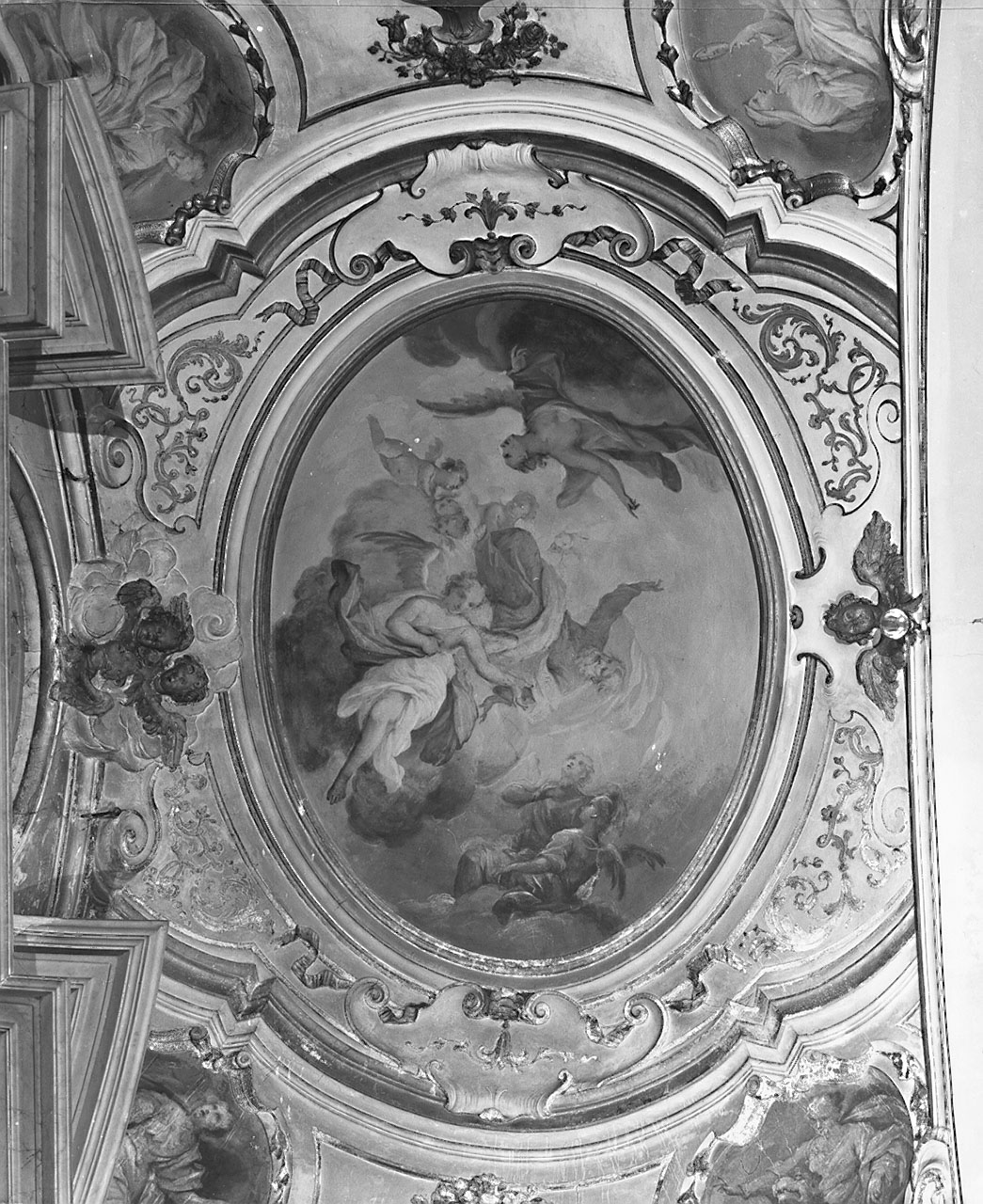 DIO PADRE IN GLORIA (dipinto) di Sagrestani Giovanni Camillo (sec. XVIII)