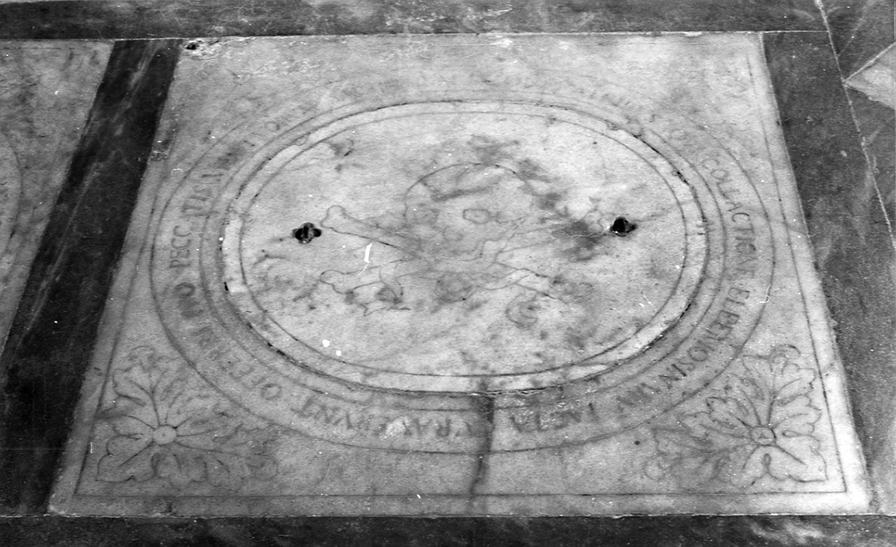 lastra tombale, serie - bottega toscana (sec. XVIII)
