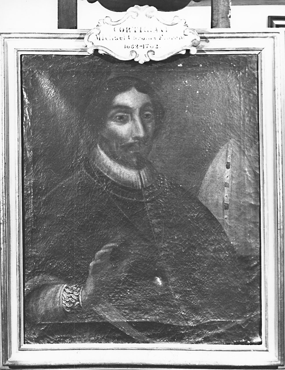 RITRATTO DEL VESCOVO MICHELE CORTIGIANI (dipinto) - ambito pisano (prima metà sec. XVIII)