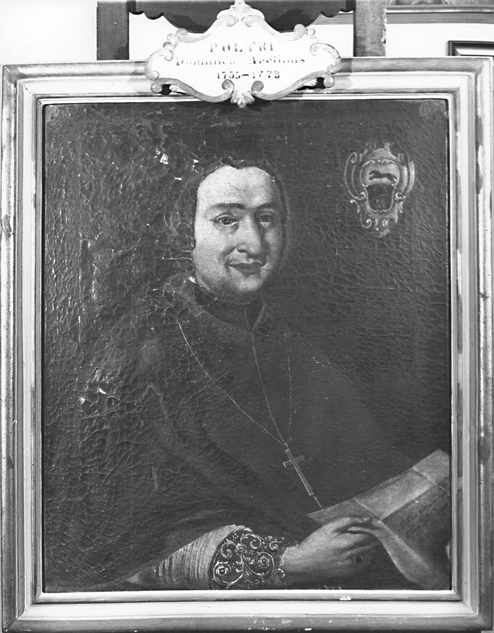 RITRATTO DEL VESCOVO DOMENICO POLTRI (dipinto) - ambito pisano (sec. XVIII)