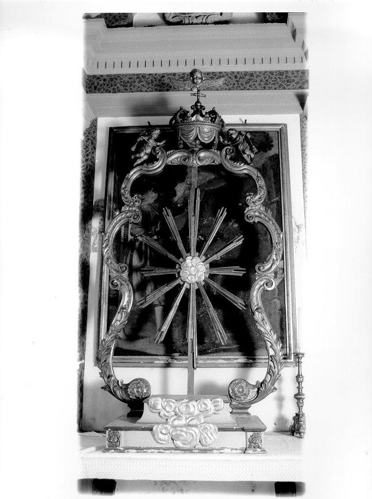 tronetto per esposizione eucaristica - bottega toscana (metà sec. XIX)