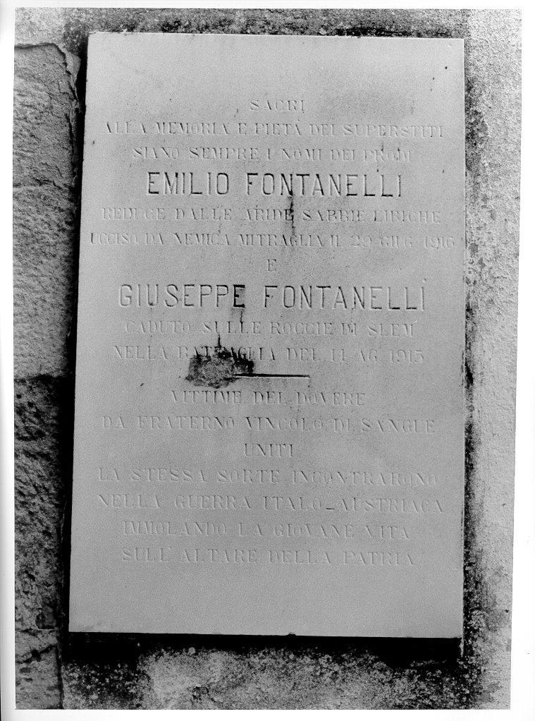 lapide tombale - bottega toscana (sec. XX)