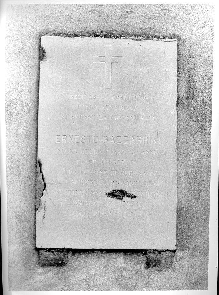 lapide tombale - bottega toscana (sec. XX)