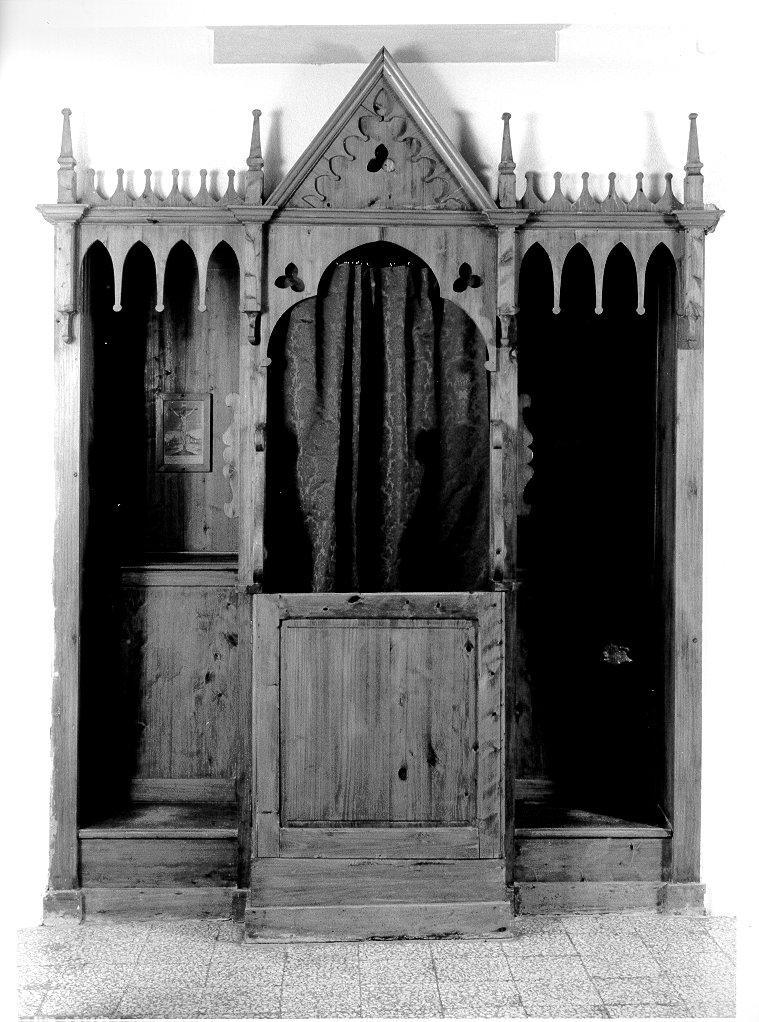 confessionale - bottega toscana (primo quarto sec. XX)